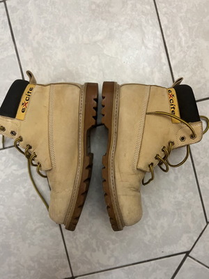 Excite men's boots size 45 used, beige, oil resistant