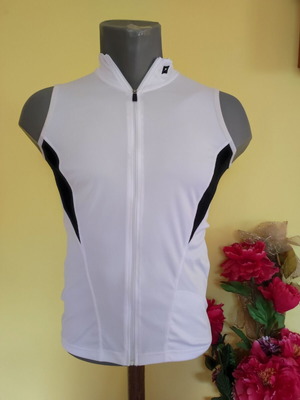 Specialized Full Zip Cycling Tank Top Size S like new, white and black