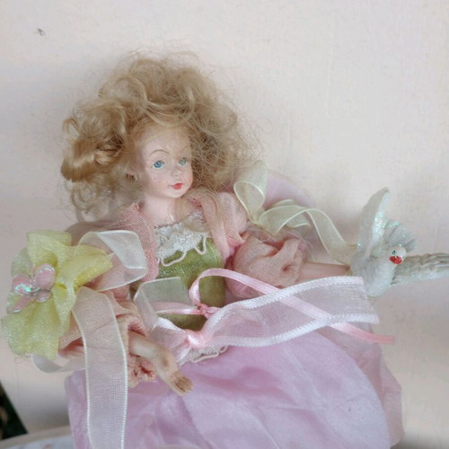 Handmade fairy new with dove decoration