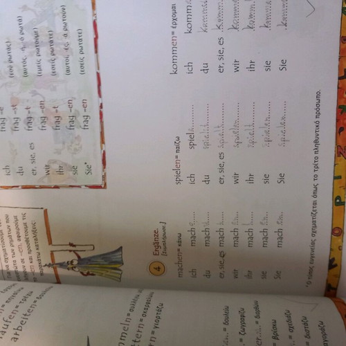 German language books used with notes