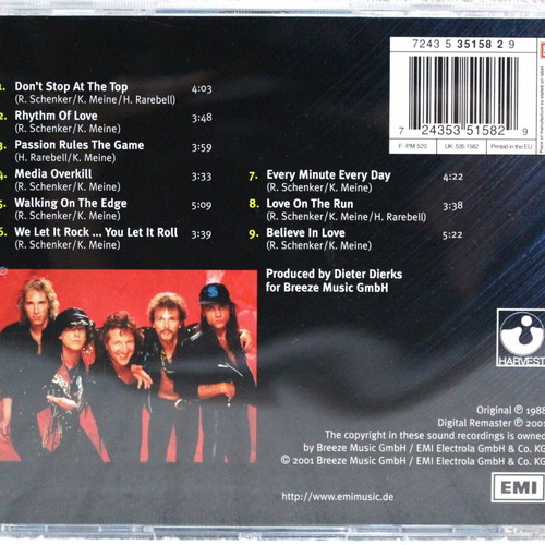 Scorpions Savage Amusement CD used, rock