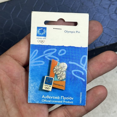 Olympic Pin Athens 2004 Thessaloniki used, official licensed product