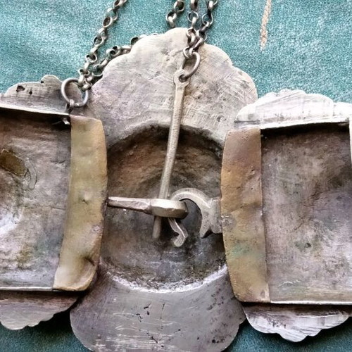 Authentic Antique Silver Buckle 30cm, like new, 19th century
