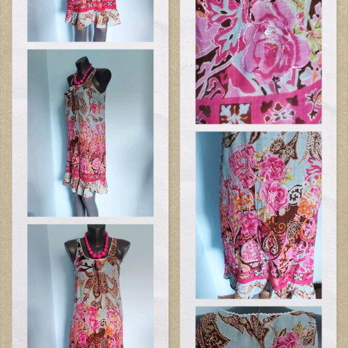 GanJana Paris floral cotton dress used, S/M