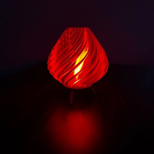 Plastic lamp like new with LED candle