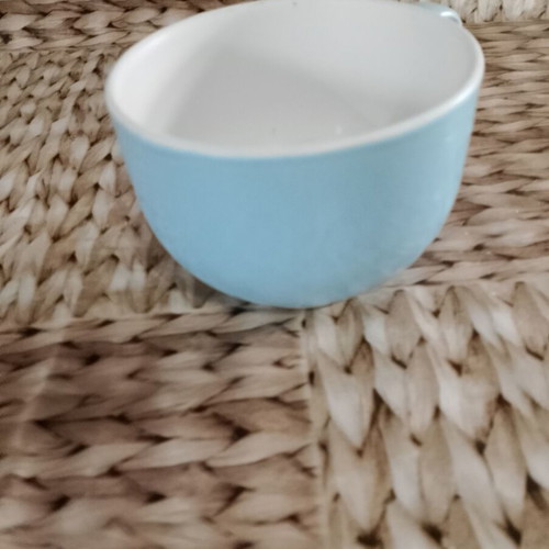 Breakfast mug new, sky blue color with handle like a cup