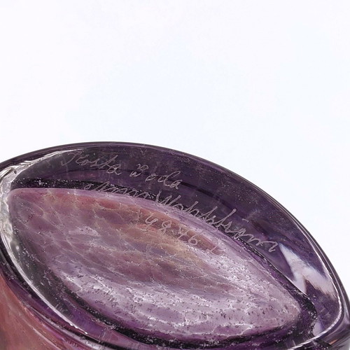 Kosta Boda purple vase used