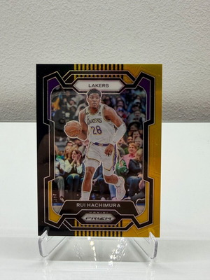 Panini Basketball NBA Prizm Rui Hachimura Black & Gold 3/5 like new