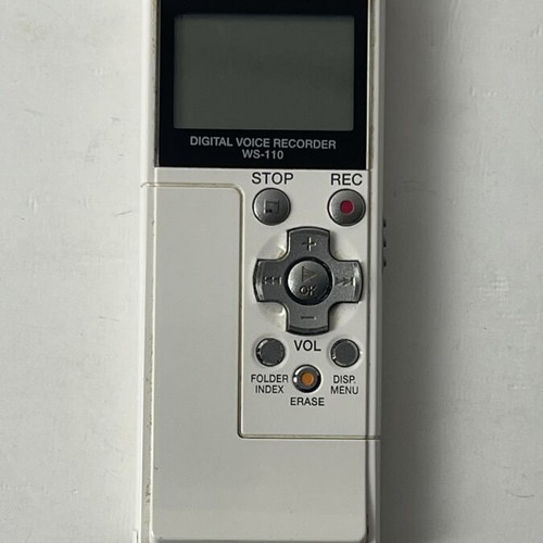 Olympus WS-110 Digital Voice Recorder used, portable with AAA battery