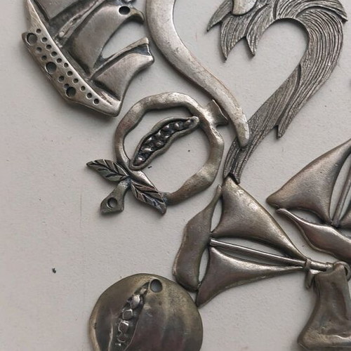 Handmade metal elements like new for DIY and crafts