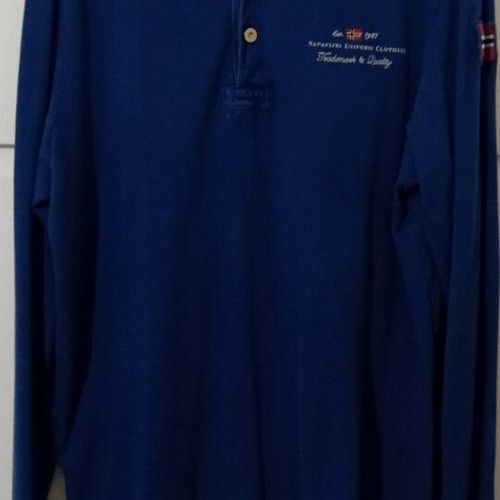 Napapijri men's blue polo shirt XL like new