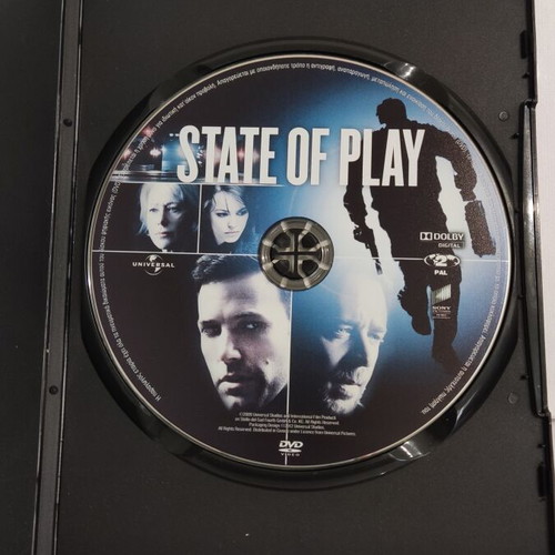 State Of Play DVD new, action thriller with Greek subtitles