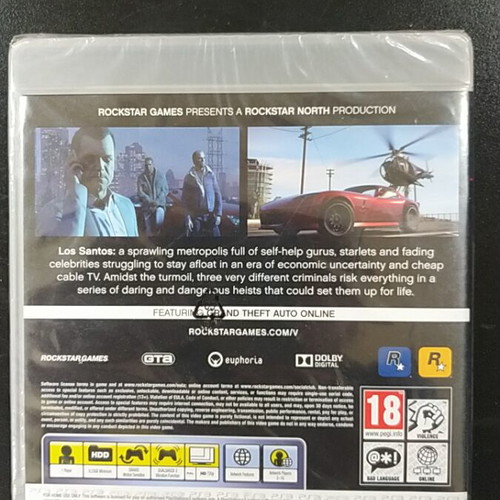 Grand Theft Auto 5 PlayStation 3 game new