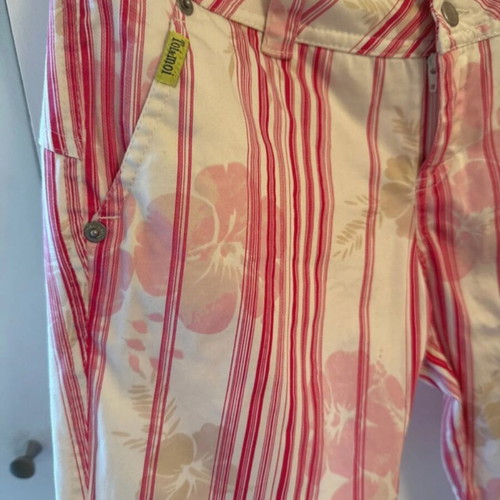Toi&Moi Capri pants used, size S, white and pink