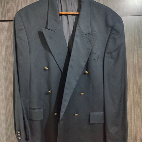 Next navy blue pure new wool blazer like new, size UK44