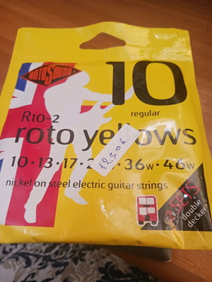 Roto Yellows Εlectric Guitar Strings Regular 10.46 Καινούργιο