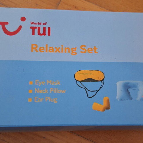 TUI travel set with neck pillow and mask new