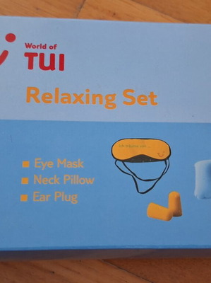 TUI travel set with neck pillow and mask new