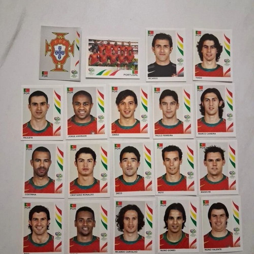 Panini World Cup 2006 Portugal sticker set with Ronaldo