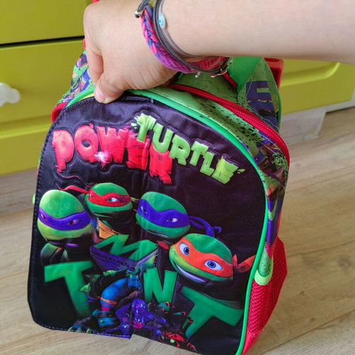 Ninja Turtles toddler bag used trolley with wheels