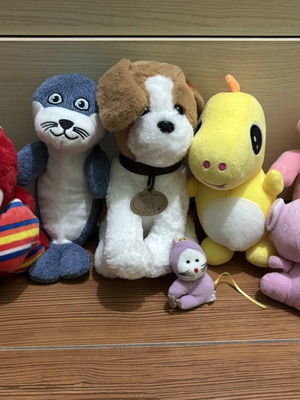 Plush animals pack of 7, like new condition