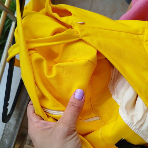Midi dress Zini used, canary yellow, size L