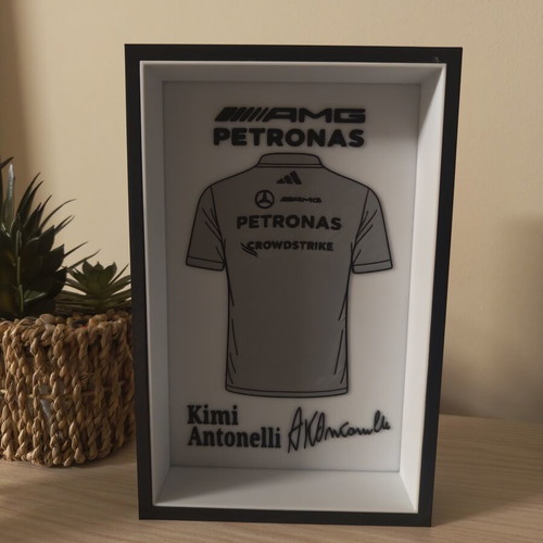 Kimi Antonelli AMG Petronas decorative frame like new 22x14
