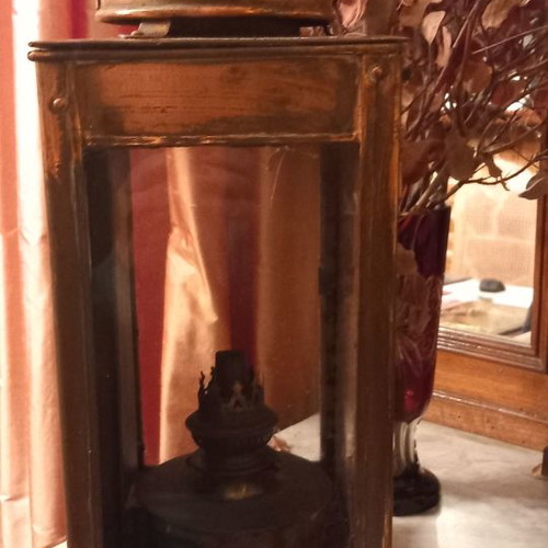 Nautical lantern used, old brass