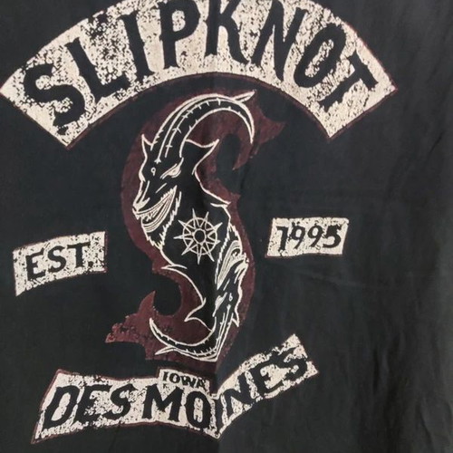 Slipknot t-shirt medium size used, black