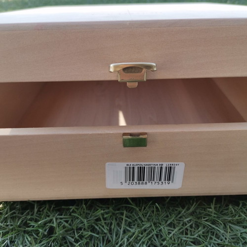 Wooden Kyr-Yiannis Blue Fox Wine Case for 3 Bottles