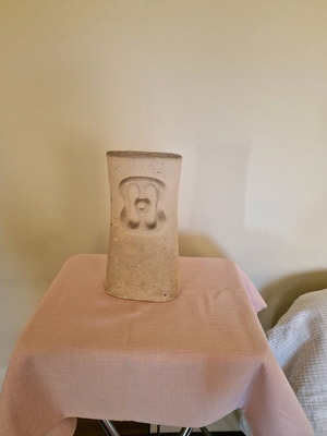Clay candle holder used for 3 candles