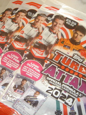 Topps Turbo Attax F1 2024 καινούργιο, 4 Mega Multipacks
