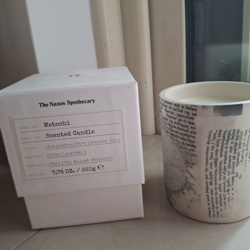 The Naxos Apothecary Metochi candle new in gift bag