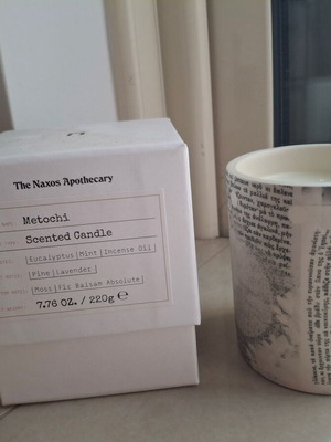 The Naxos Apothecary Metochi candle new in gift bag