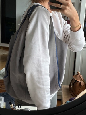 Park House gray leather shoulder bag used