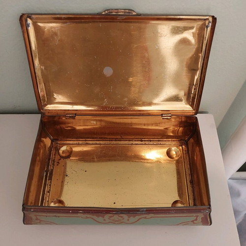 Tin collectible box used