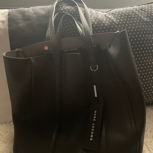 Marc Jacobs black tote bag like new, eco-leather