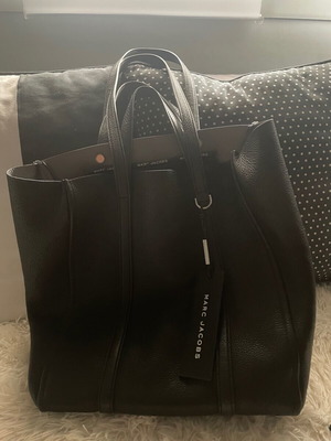Marc Jacobs black tote bag like new, eco-leather
