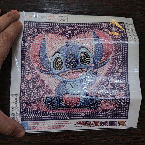 Diamond painting kit stitch new, inner dimensions 15x15