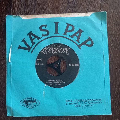 45 RPM vinyl record like new, pop genre