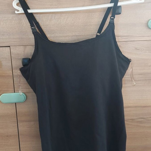 Prémaman maternity and nursing tank top size L like new black