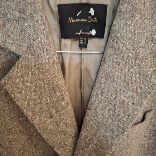 Massimo Dutti small beige jacket like new