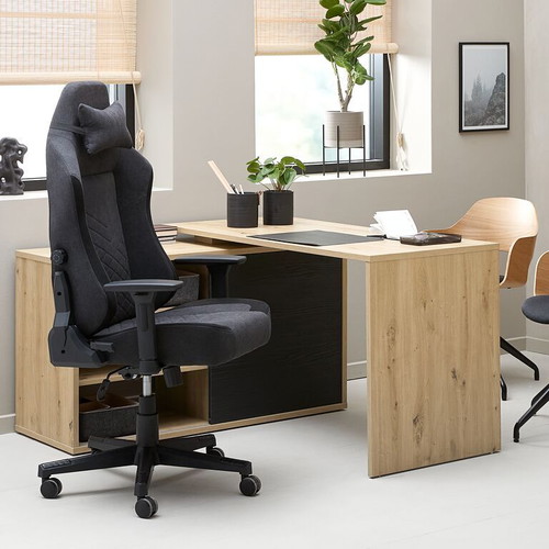 JYSK Abildaa gaming office chair, grey anthracite fabric
