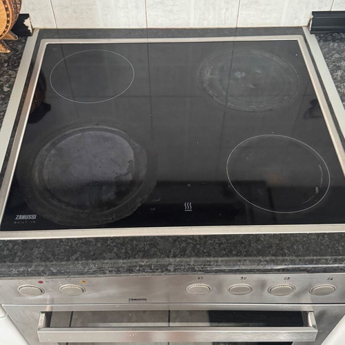 Zanussi electric oven used, inox countertop model 2004