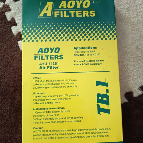 Aoyo Filters AYU-11361 air filter like new, compatible with Nissan, Honda, Subaru