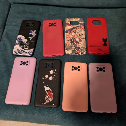 Xiaomi Poco X3 cases used, pack