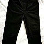  Παντελόνι τζιν γυναικείο σχεδόν καινούργιο. Μέγεθος 34 - Jeans black mat color and smooth cloth