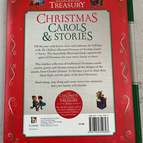 The Children's Illustrated Treasury of Christmas Carols & Stories children's book used, English