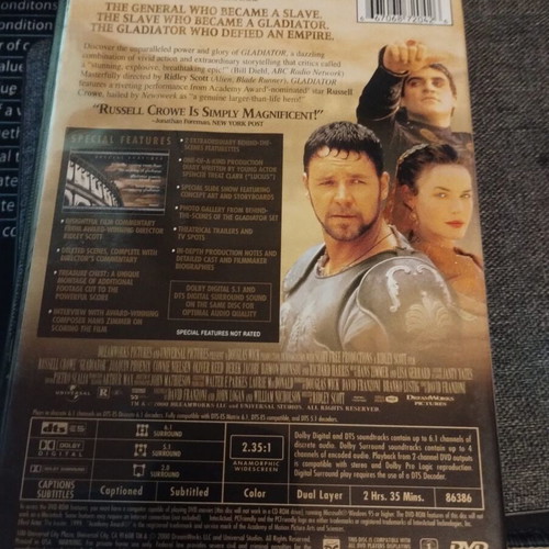Gladiator Signature Selection two-disc DVD like new