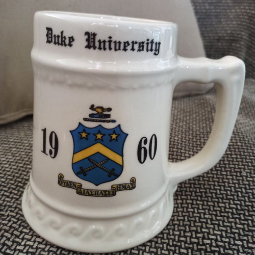 Beer Stein Duke University 1960 used, ceramic collectible